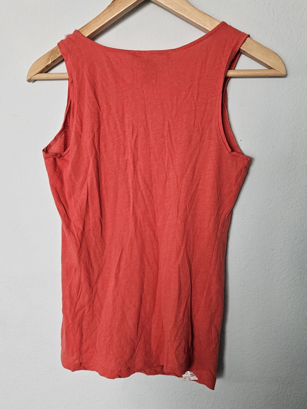 Mango Coral Red Ruffle-Front Tank Top - Picture 2 of 3